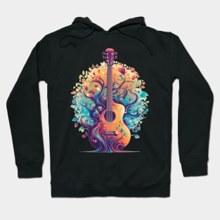 Acoustic Guitar Tree Of Life Guitar Player Nature Guitarist Hoodie